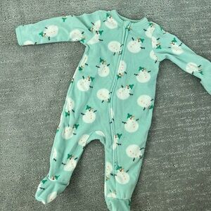 Snowman Print Kids One Piece